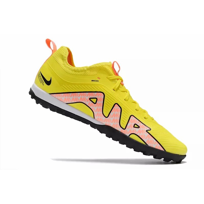 Botas de Fútbol Nike Air Zoom Mercurial Vapor XV Pro TF Unisex Amarillo&Rosado (#35~#45)