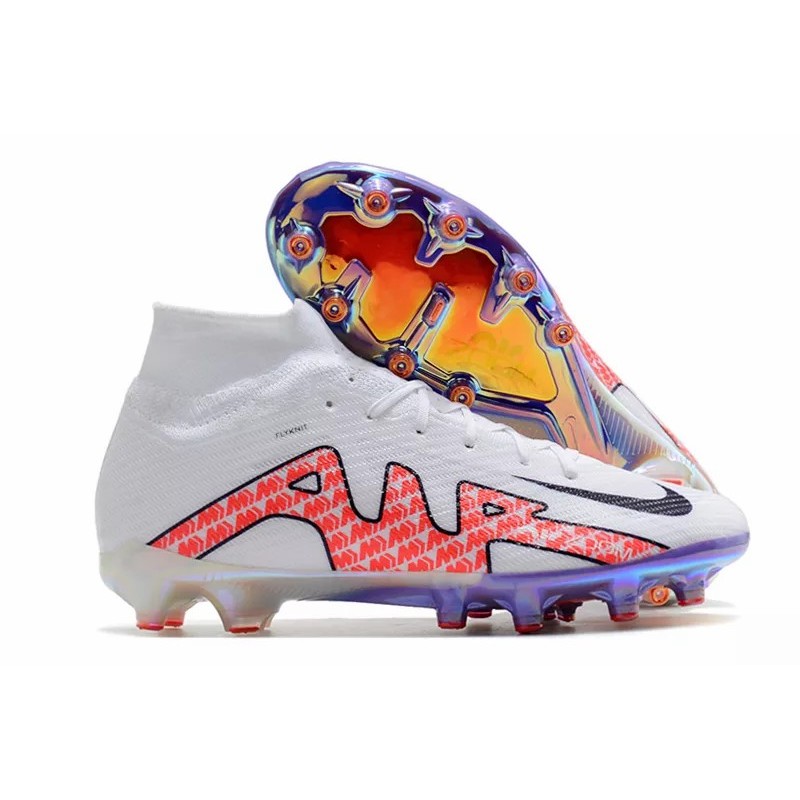 Botas de Fútbol Nike Air Zoom Mercurial Superfly IX Elite AG Unisex Blanco&Rojo (#35~#45)