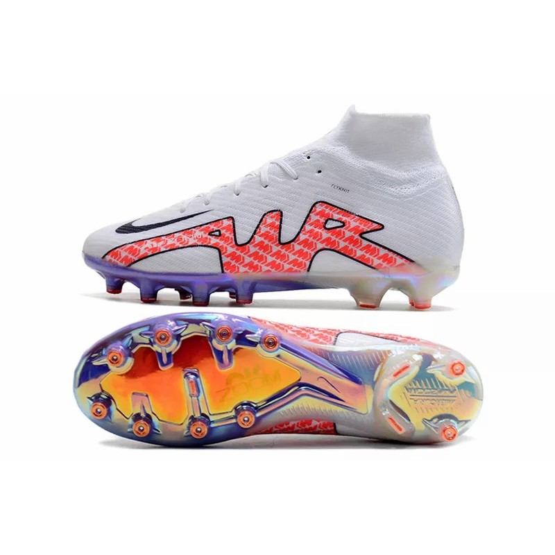 Botas de Fútbol Nike Air Zoom Mercurial Superfly IX Elite AG Unisex Blanco&Rojo (#35~#45) Botas de Fútbol Nike Air Zoom Mercurial Superfly IX Elite AG Unisex Blanco&Rojo (#35~#45)