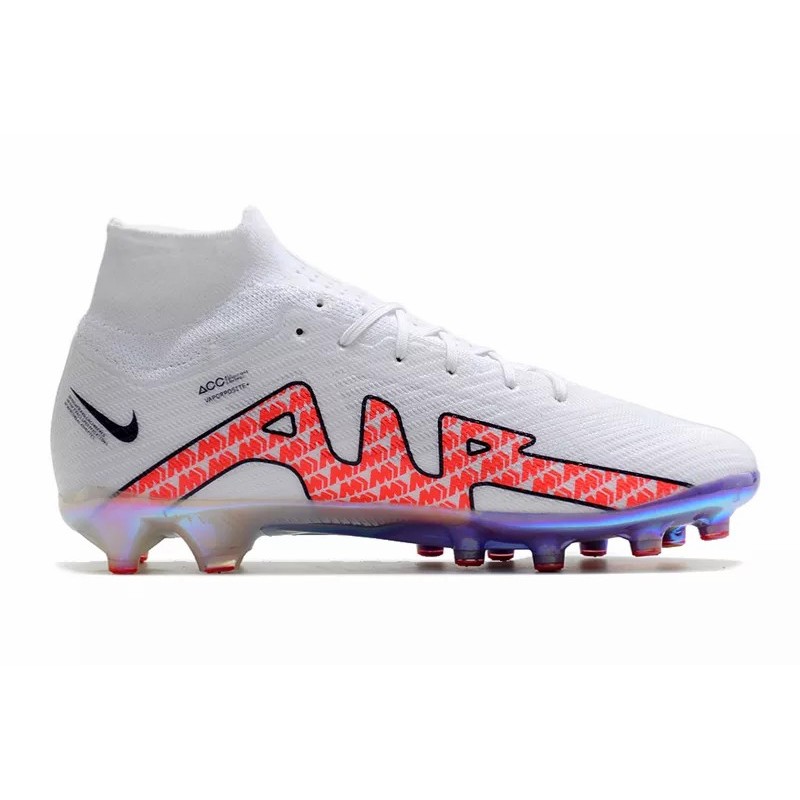 Botas de Fútbol Nike Air Zoom Mercurial Superfly IX Elite AG Unisex Blanco&Rojo (#35~#45)