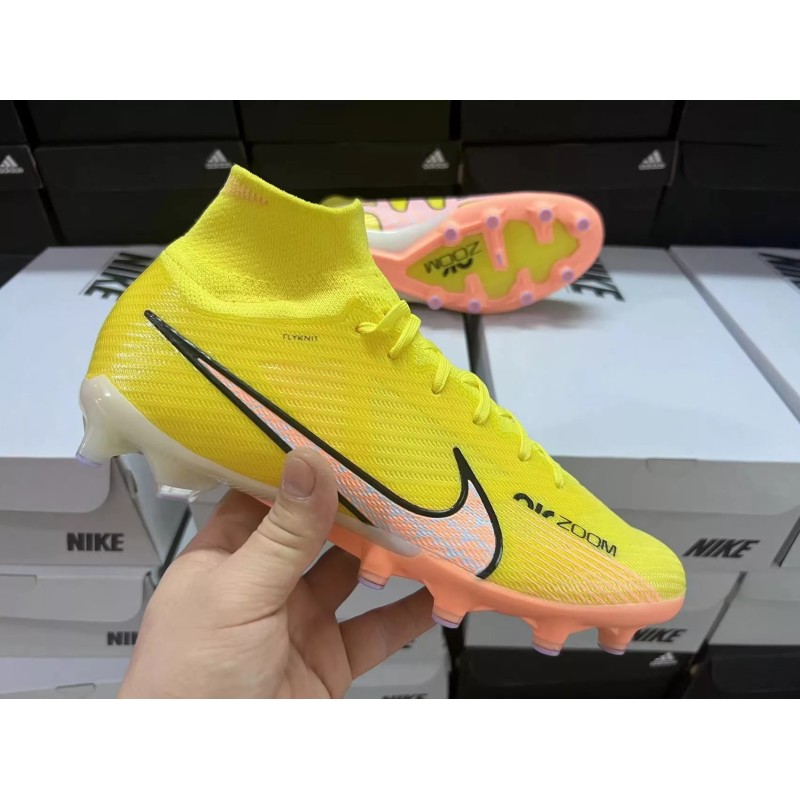 Botas de Fútbol Nike Air Zoom Mercurial Superfly IX Elite AG Unisex Amarillo (#35~#45)
