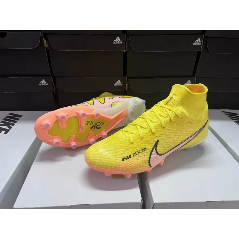 Botas de Fútbol Nike Air Zoom Mercurial Superfly IX Elite AG Unisex Amarillo (#35~#45)