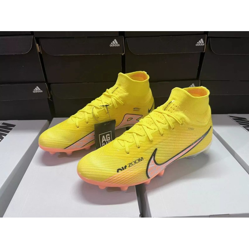 Botas de Fútbol Nike Air Zoom Mercurial Superfly IX Elite AG Unisex Amarillo (#35~#45)