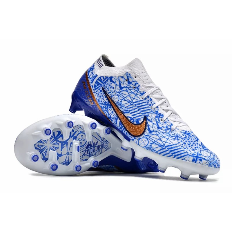 Botas de Fútbol Nike Air Zoom Mercurial Vapor XV Elite FG Unisex Azul&Blanco (#36~#45)