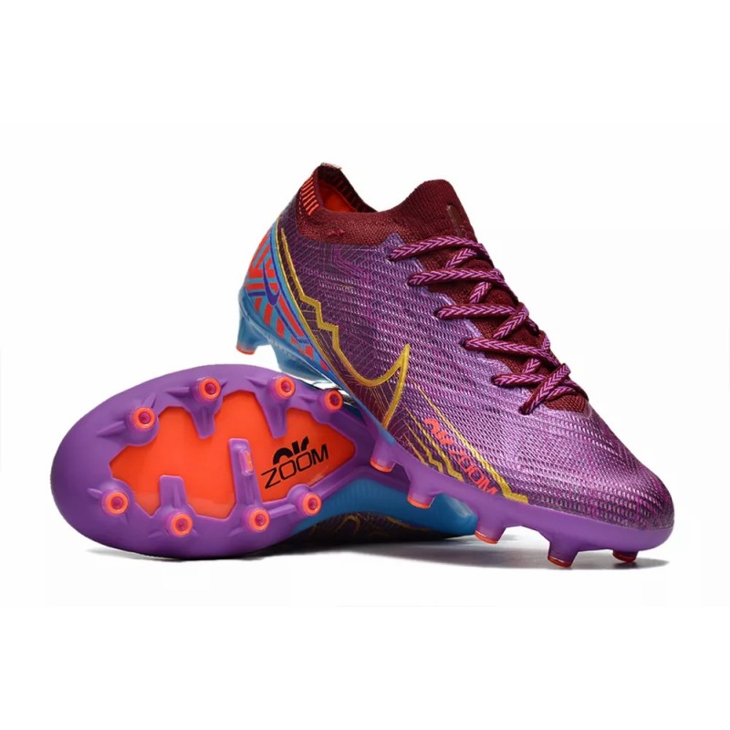Botas de Fútbol Nike Air Zoom Mercurial Vapor XV Elite AG Unisex Púrpura&Azul (#36~#45)