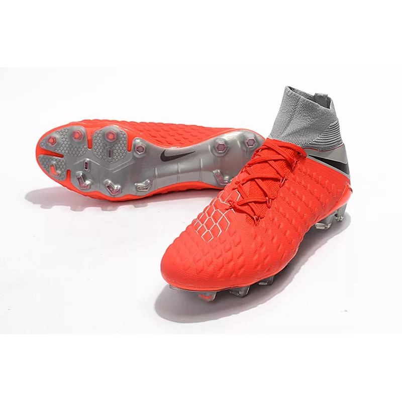 Botas de Fútbol Nike Hypervenom Phantom III DF FG Rojo (#39~#45)
