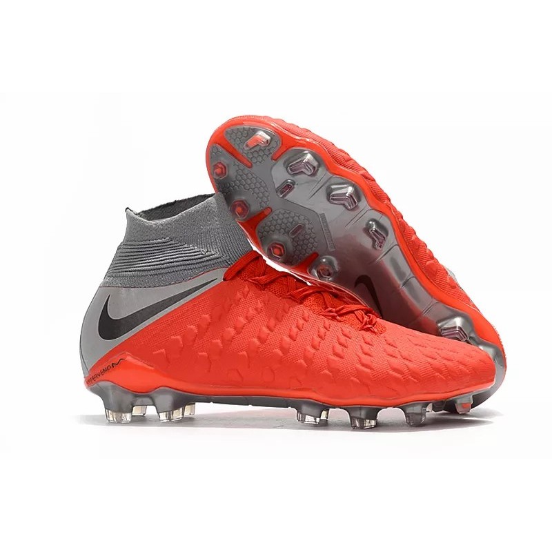 Botas de Fútbol Nike Hypervenom Phantom III DF FG Rojo (#39~#45)