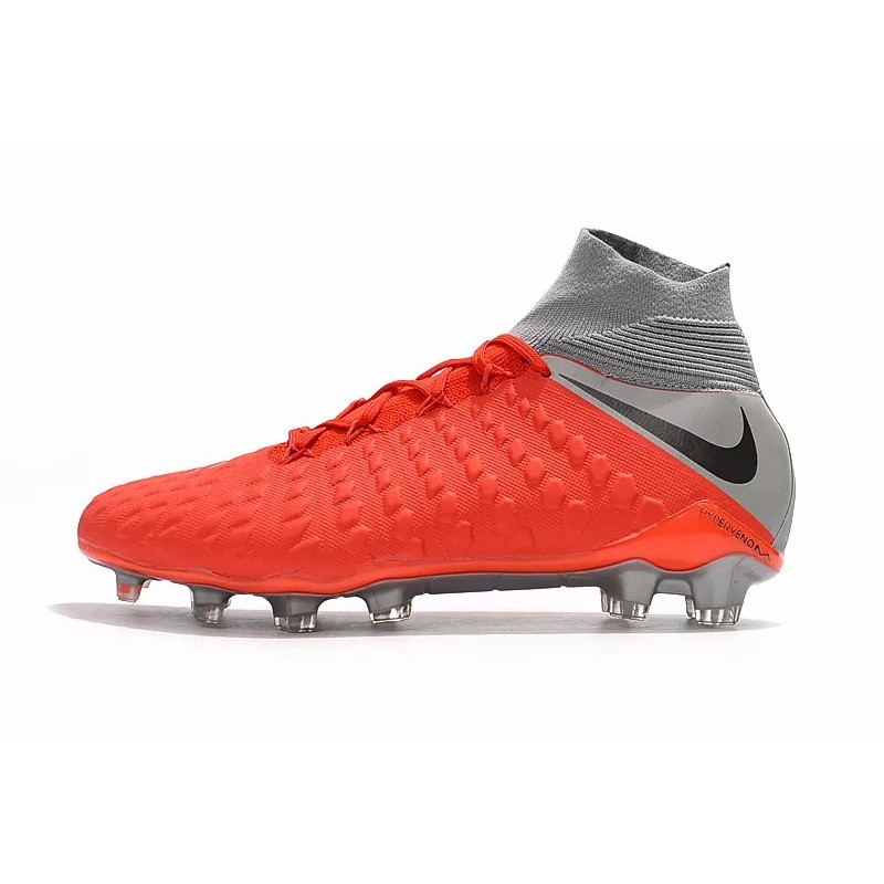 Botas de Fútbol Nike Hypervenom Phantom III DF FG Rojo (#39~#45)