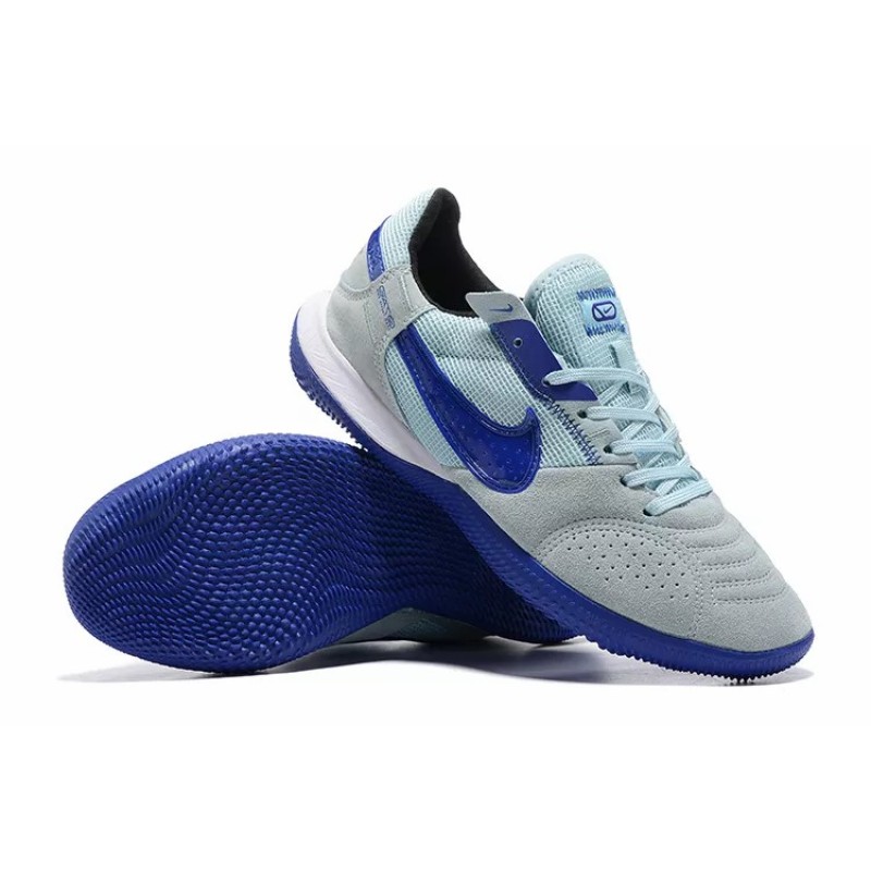 Botas de Fútbol Nike Streetgato Hombre Gris&Azul (#39~#44)