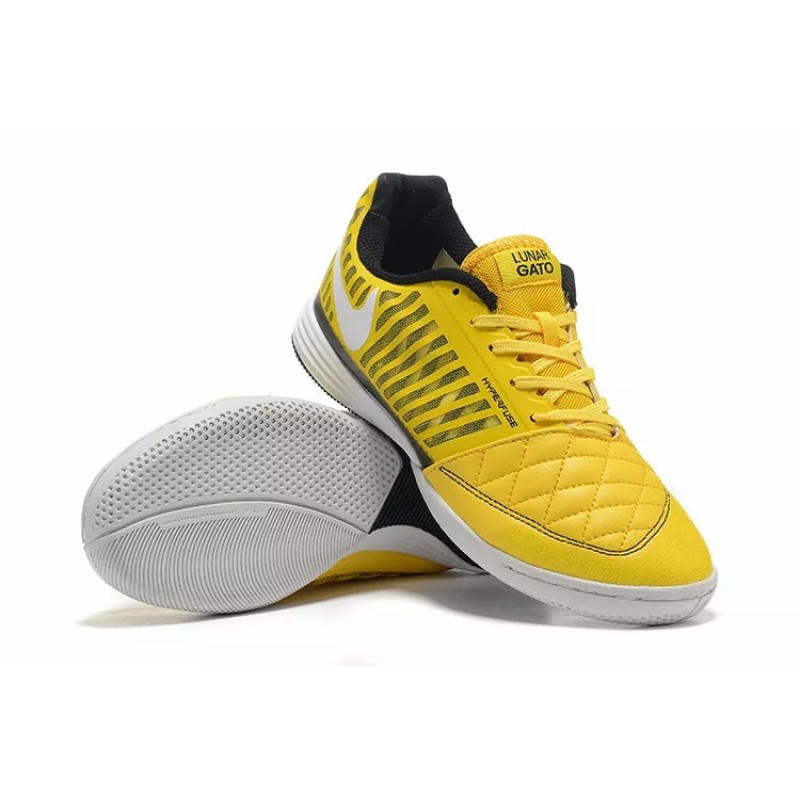 Botas de Fútbol Nike Lunar Gato II IC Hombre Amarillo (#39~#45)