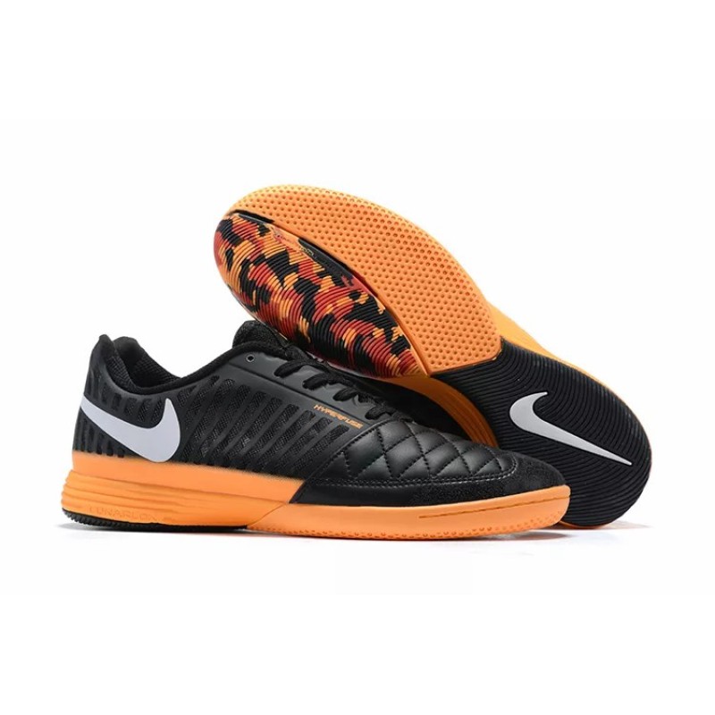 Botas de Fútbol Nike Lunar Gato II IC Hombre Negro&Naranja (#39~#45)