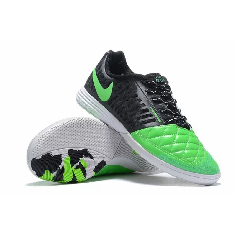 Botas de Fútbol Nike Lunar Gato II IC Hombre Negro&Verde (#39~#45)