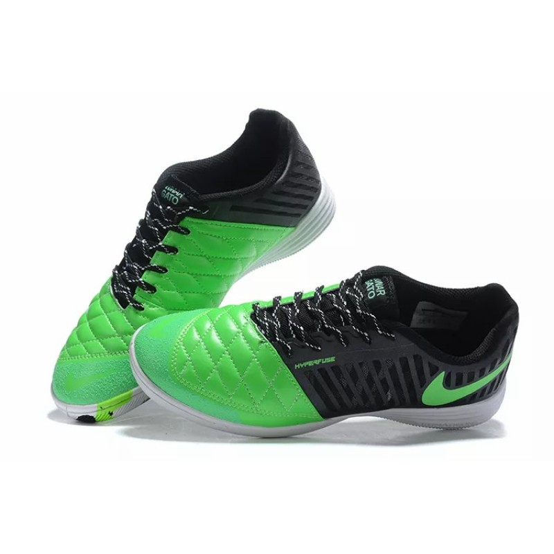 Botas de Fútbol Nike Lunar Gato II IC Hombre Negro&Verde (#39~#45)