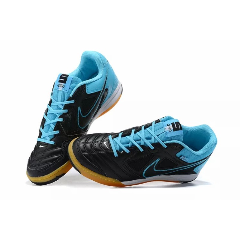 Botas de Fútbol Supreme x Nike SB Gato Hombre Negro&Azul Claro (#40~#45)