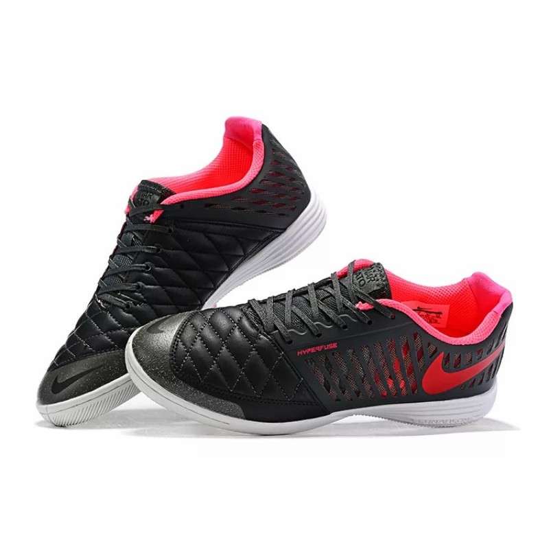 Botas de Fútbol Nike Lunar Gato II IC Hombre Negro&Rosa (#39~#45)