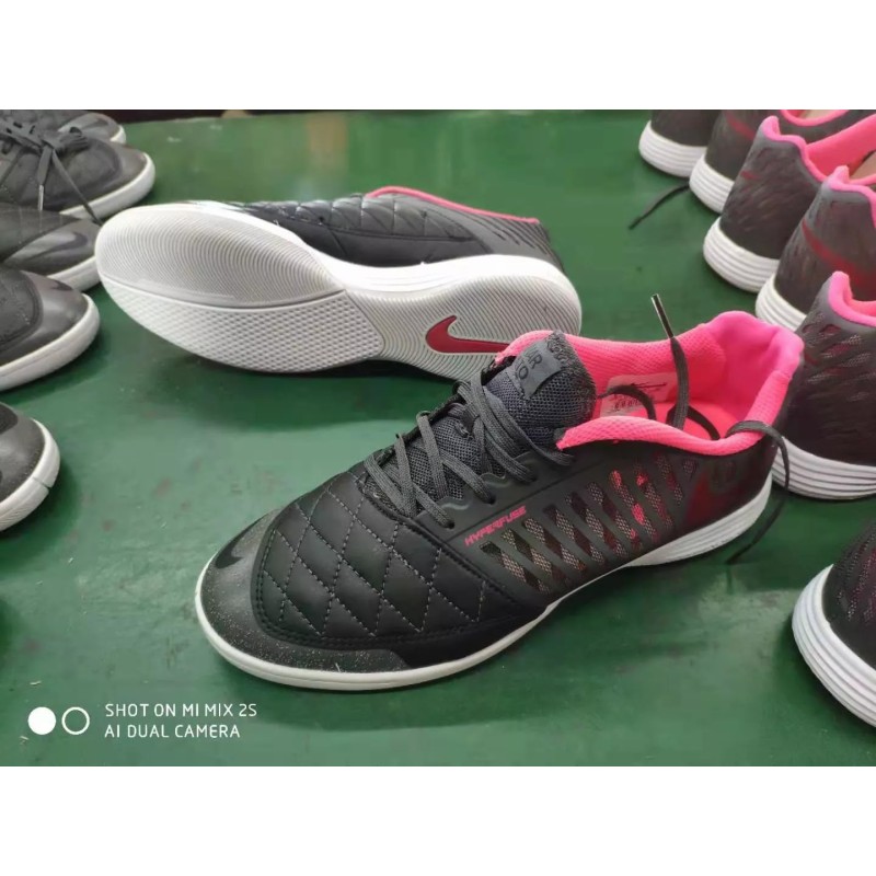 Botas de Fútbol Nike Lunar Gato II IC Hombre Negro&Rosa (#39~#45)