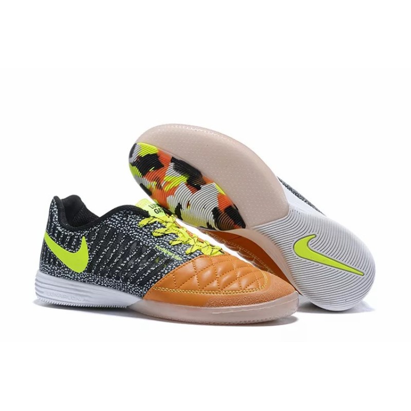 Botas de Fútbol Nike Lunar Gato II IC Hombre Negro&Marrón Claro (#39~#45)