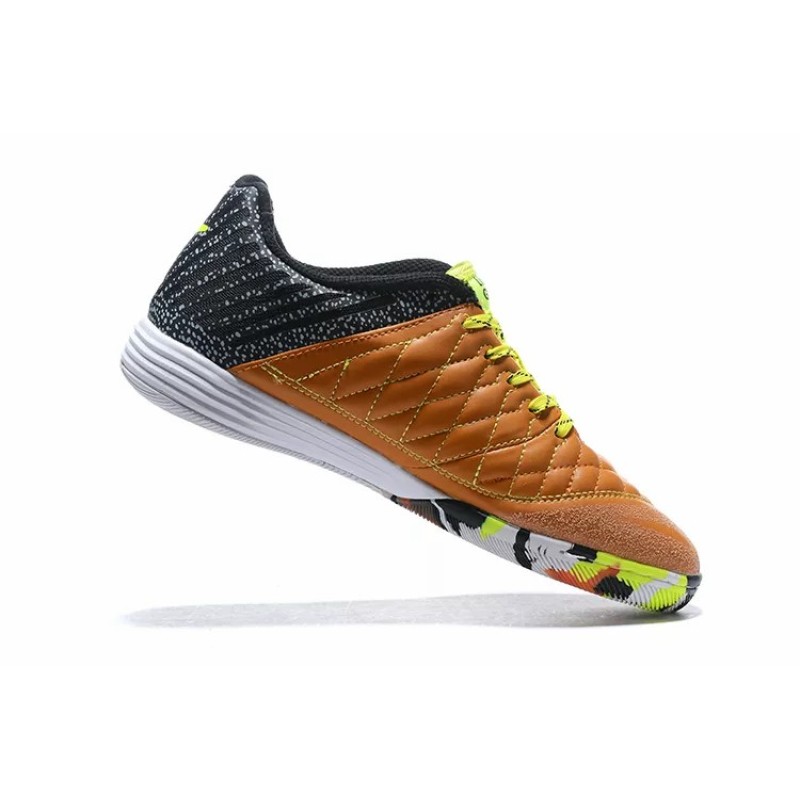 Botas de Fútbol Nike Lunar Gato II IC Hombre Negro&Marrón Claro (#39~#45)