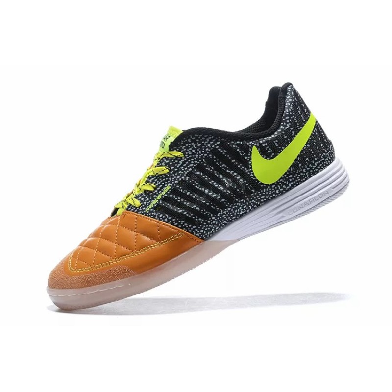 Botas de Fútbol Nike Lunar Gato II IC Hombre Negro&Marrón Claro (#39~#45)