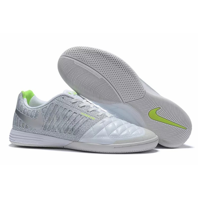 Botas de Fútbol Nike Lunar Gato II IC Hombre Plateado (#39~#45)