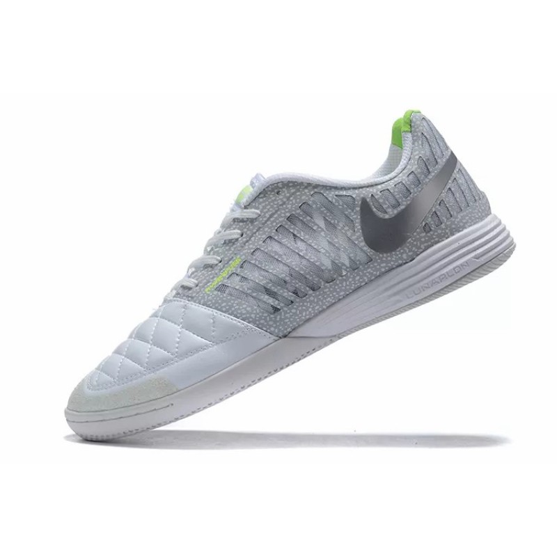 Botas de Fútbol Nike Lunar Gato II IC Hombre Plateado (#39~#45)
