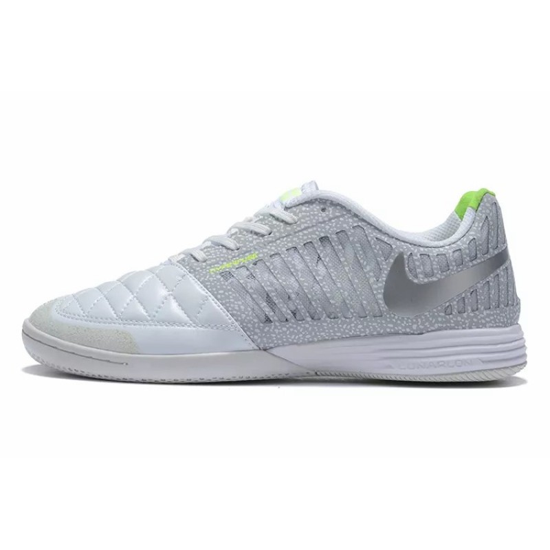 Botas de Fútbol Nike Lunar Gato II IC Hombre Plateado (#39~#45)