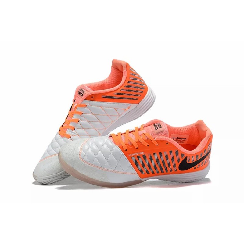 Botas de Fútbol Nike Lunar Gato II IC Hombre Blanco&Naranja (#39~#45)