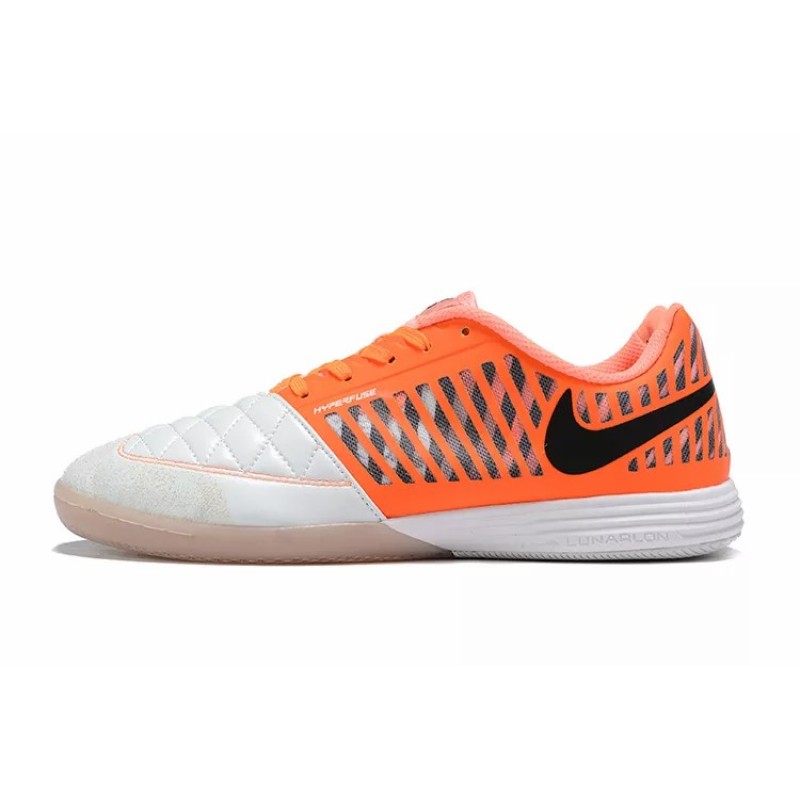 Botas de Fútbol Nike Lunar Gato II IC Hombre Blanco&Naranja (#39~#45)