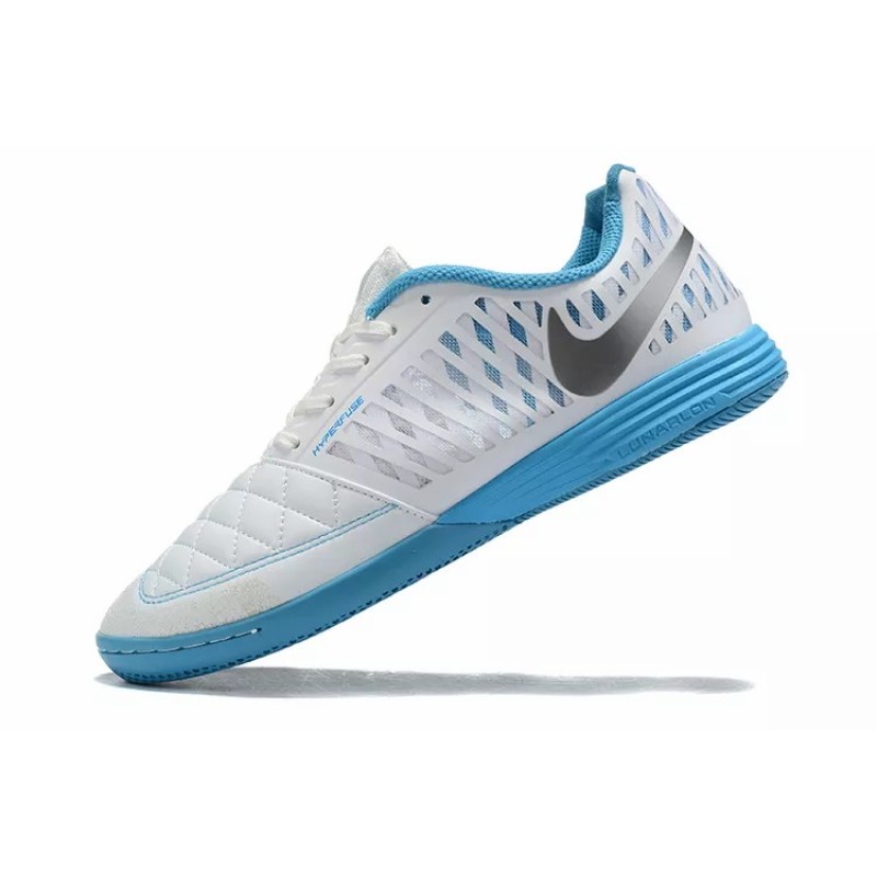 Botas de Fútbol Nike Lunar Gato II IC Hombre Blanco&Azul Claro (#39~#45)