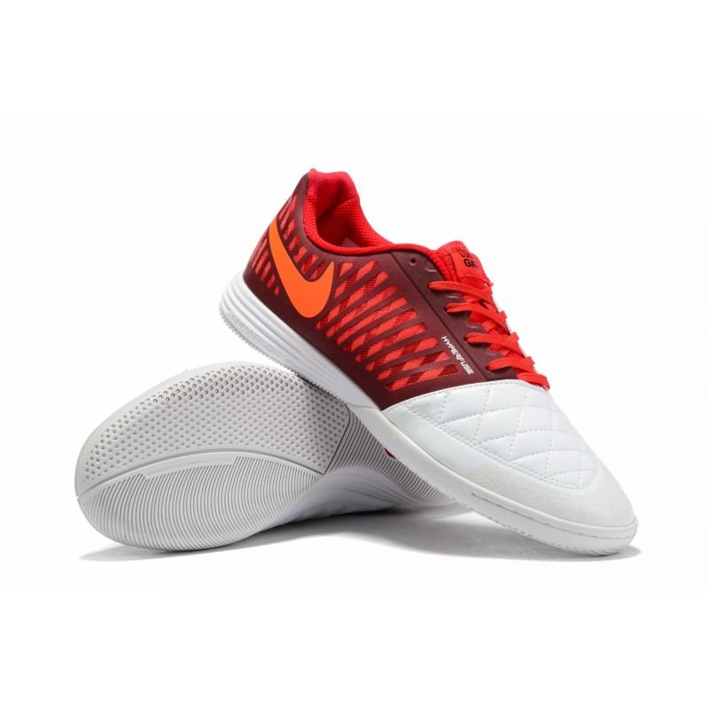 Botas de Fútbol Nike Lunar Gato II IC Hombre Blanco&Rojo (#39~#45)