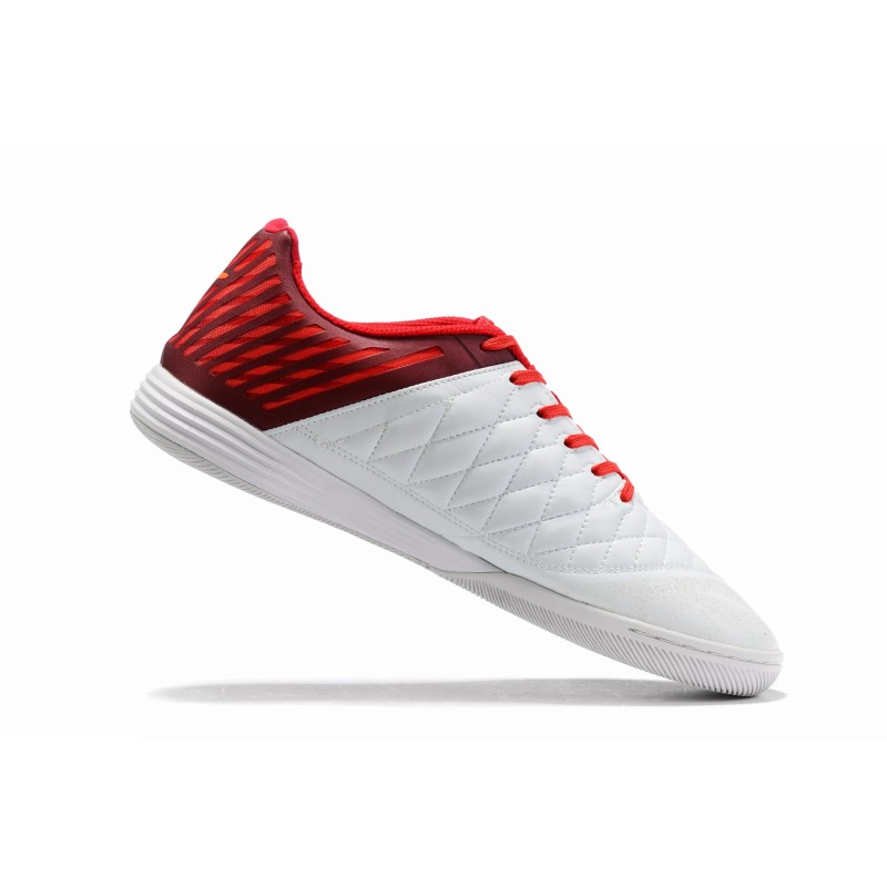 Botas de Fútbol Nike Lunar Gato II IC Hombre Blanco&Rojo (#39~#45)