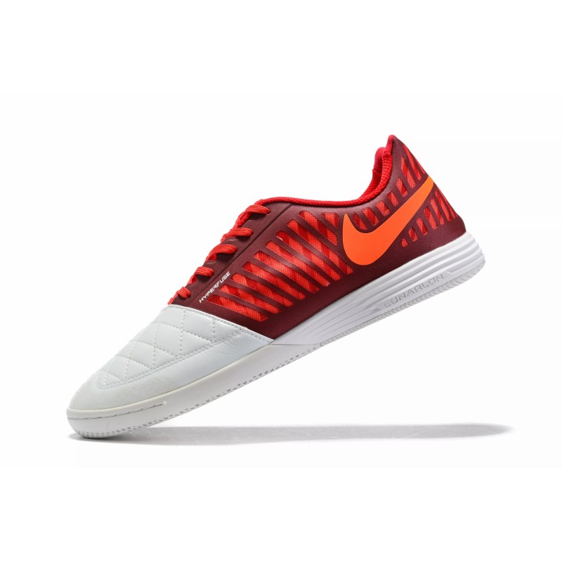 Botas de Fútbol Nike Lunar Gato II IC Hombre Blanco&Rojo (#39~#45)