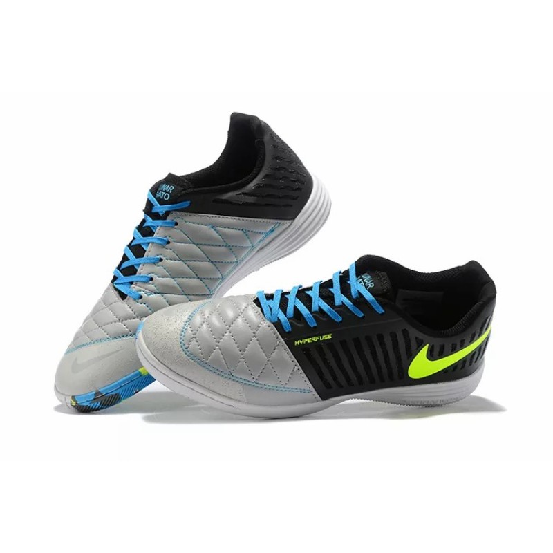 Botas de Fútbol Nike Lunar Gato II IC Hombre Negro&Gris (#39~#45)