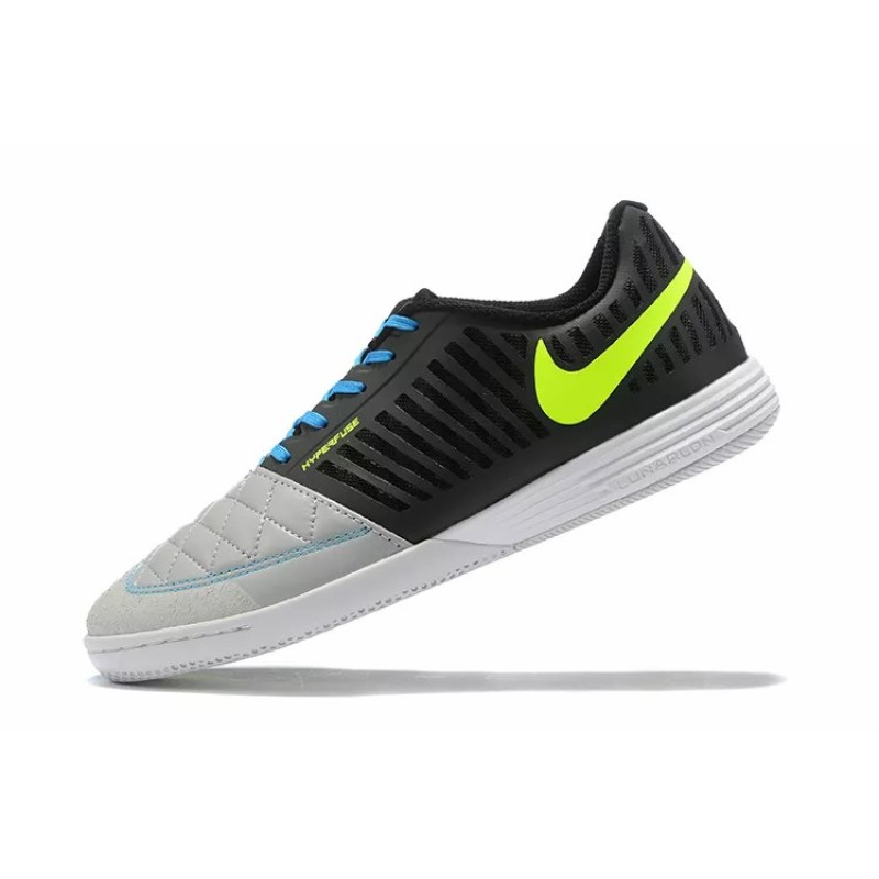 Botas de Fútbol Nike Lunar Gato II IC Hombre Negro&Gris (#39~#45)