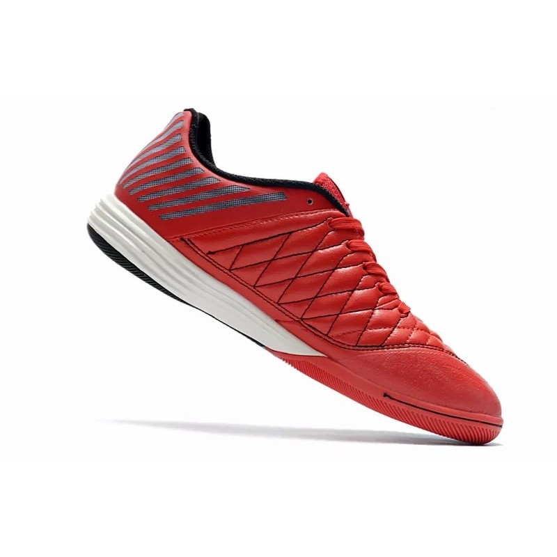 Botas de Fútbol Nike Lunar Gato II IC Hombre Blanco  /  Rojo (#39~#45)