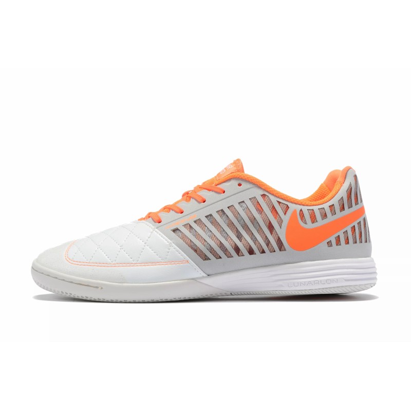 Botas de Fútbol Nike Lunar Gato II IC Hombre Blanco&Naranja (#39~#45)