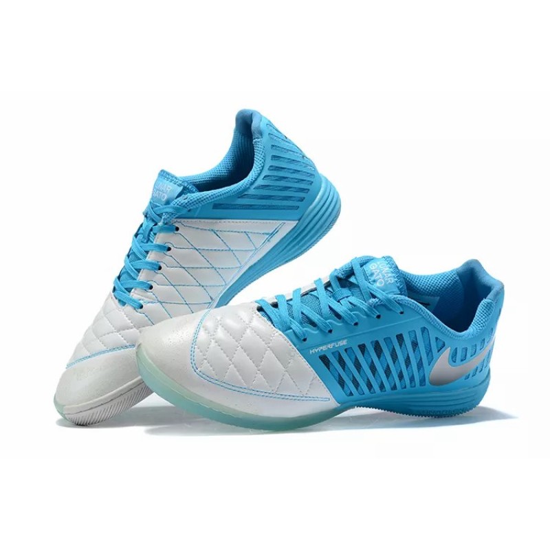 Botas de Fútbol Nike Lunar Gato II IC Hombre Azul Claro&Blanco (#39~#45)