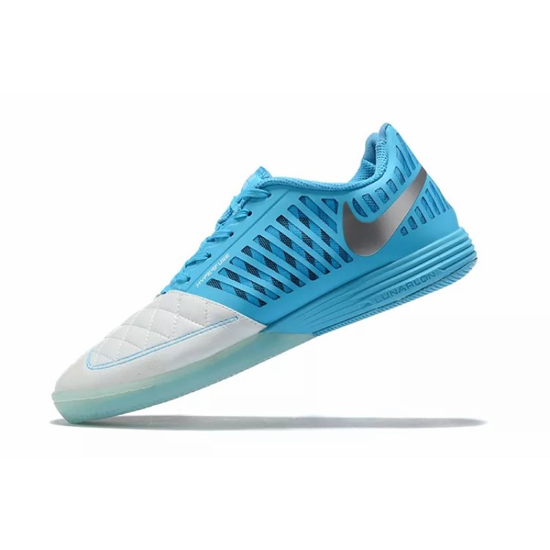 Botas de Fútbol Nike Lunar Gato II IC Hombre Azul Claro&Blanco (#39~#45)