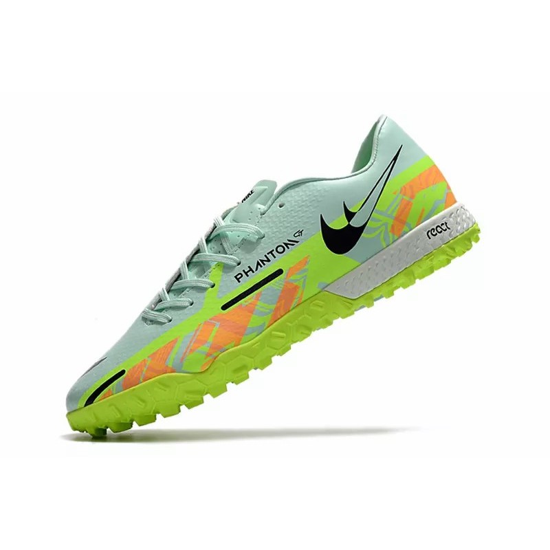 Botas de Fútbol Nike React Phantom GT2 Pro TF Hombre Celeste / Verde / Blanco&Azul / Negro / Naranja / Azul / Camuflaje / Azul Marino&Púrpura / Blanco&Amarillo / Negro&Azul / Blanco&Naranja (#39~#45)