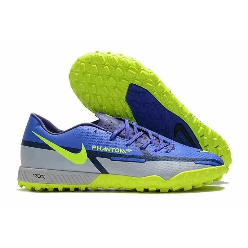 Botas de Fútbol Nike React Phantom GT2 Pro TF Hombre Celeste / Verde / Blanco&Azul / Negro / Naranja / Azul / Camuflaje / Azul Marino&Púrpura / Blanco&Amarillo / Negro&Azul / Blanco&Naranja (#39~#45)