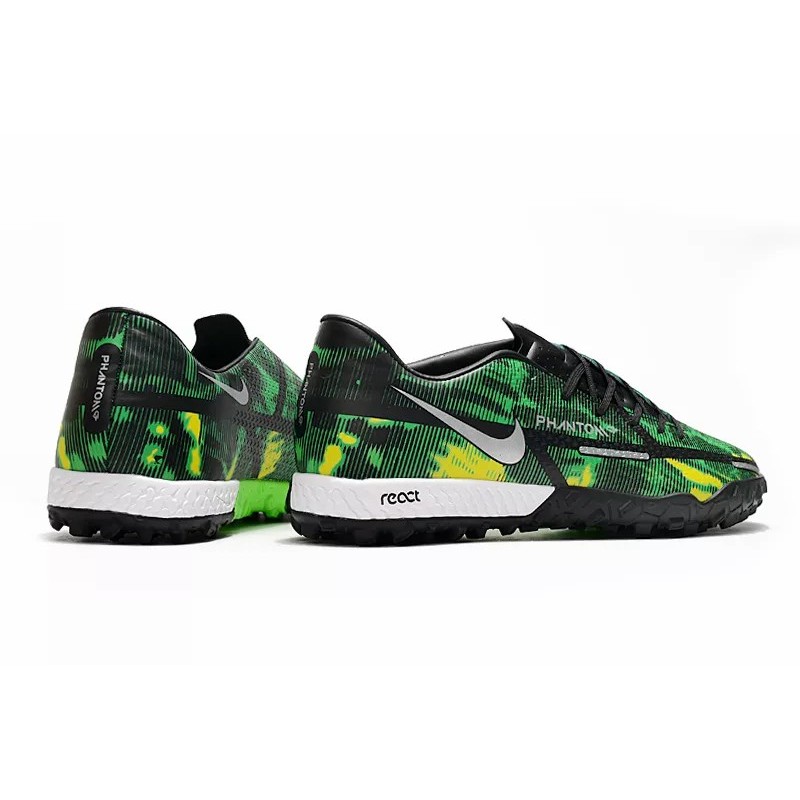 Botas de Fútbol Nike React Phantom GT2 Pro TF Hombre Celeste / Verde / Blanco&Azul / Negro / Naranja / Azul / Camuflaje / Azul Marino&Púrpura / Blanco&Amarillo / Negro&Azul / Blanco&Naranja (#39~#45)