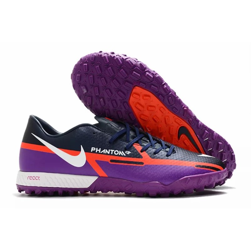 Botas de Fútbol Nike React Phantom GT2 Pro TF Hombre Celeste / Verde / Blanco&Azul / Negro / Naranja / Azul / Camuflaje / Azul Marino&Púrpura / Blanco&Amarillo / Negro&Azul / Blanco&Naranja (#39~#45)