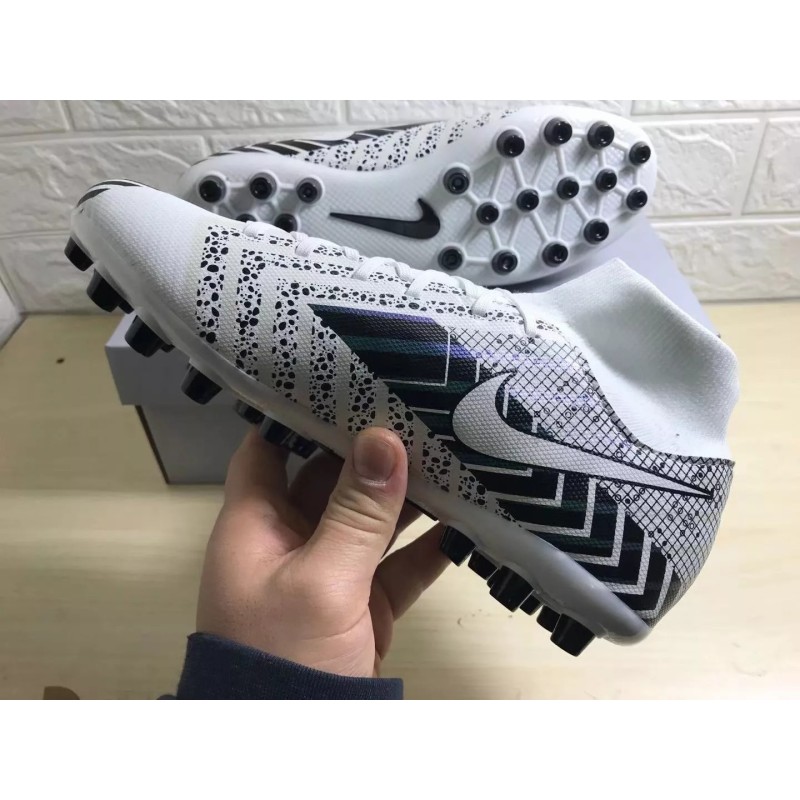 Botas de Fútbol Nike Mercurial Vapor 13 Academy AG Unisex Blanco (#35~#45)