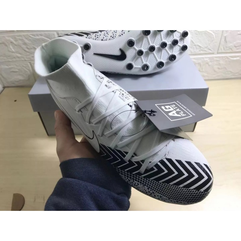 Botas de Fútbol Nike Mercurial Vapor 13 Academy AG Unisex Blanco (#35~#45)