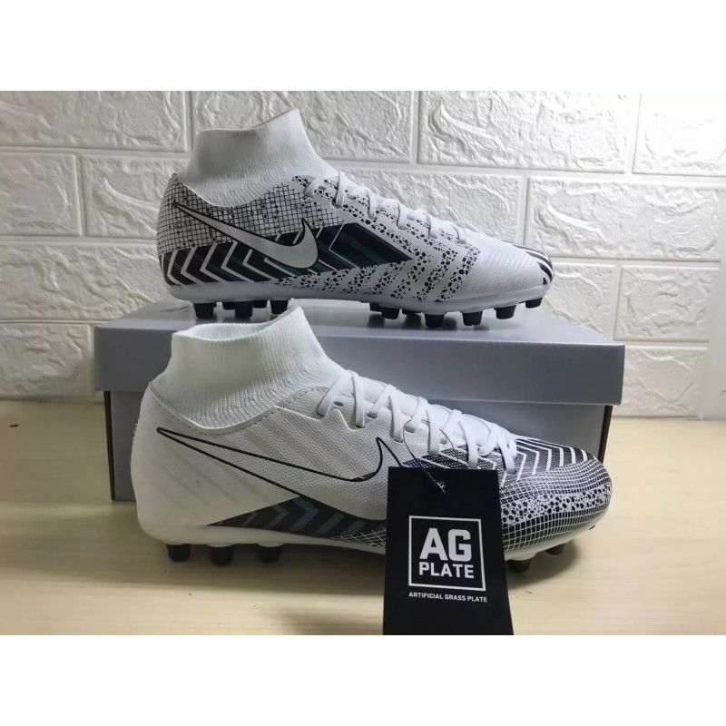 Botas de Fútbol Nike Mercurial Vapor 13 Academy AG Unisex Blanco (#35~#45)
