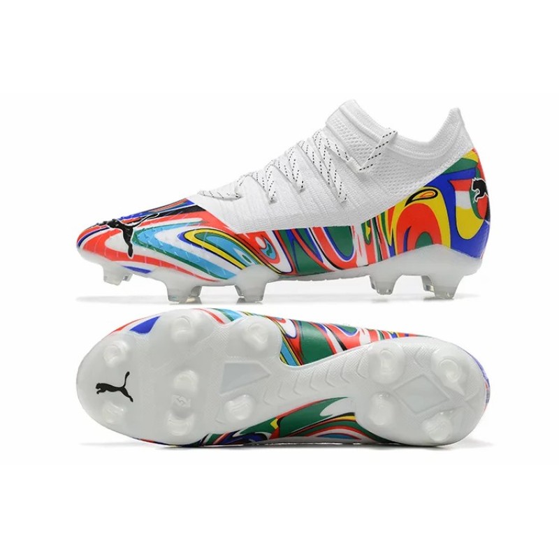 Botas de Fútbol Puma Future Z 1.3 Teazer FG Blanco&Multicolor (#39~#45) Botas de Fútbol Puma Future Z 1.3 Teazer FG Blanco&Multicolor (#39~#45)