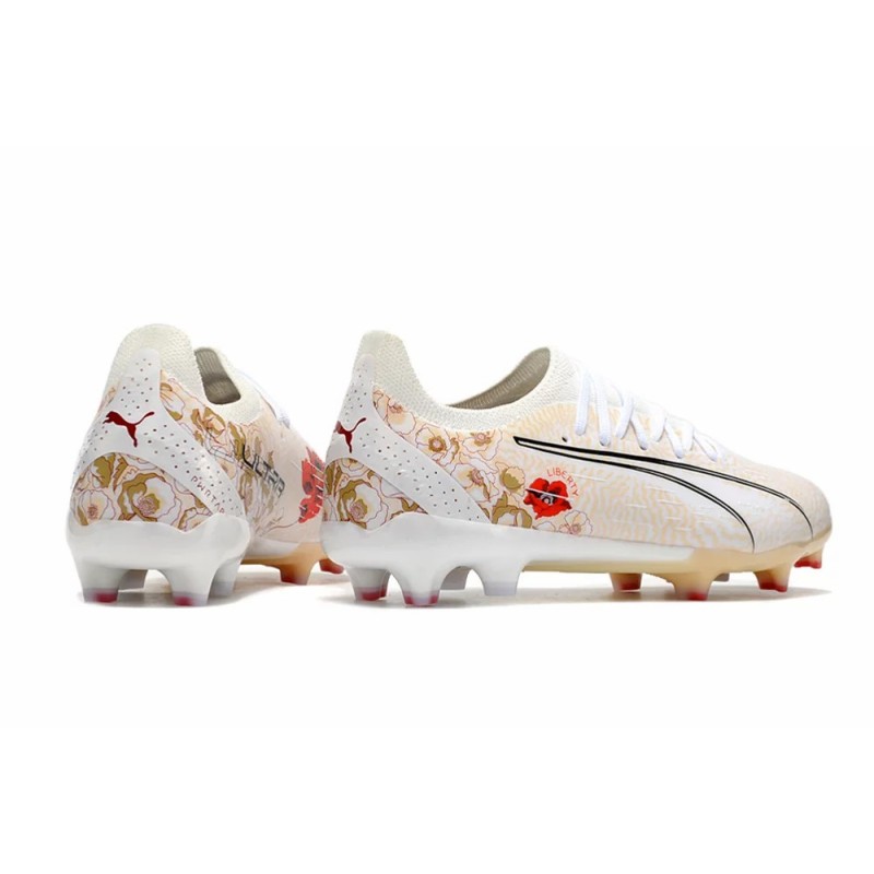 Botas de Fútbol Puma Ultra Ultimate FG Blanco&Naranja&Rojo (#39~#45)