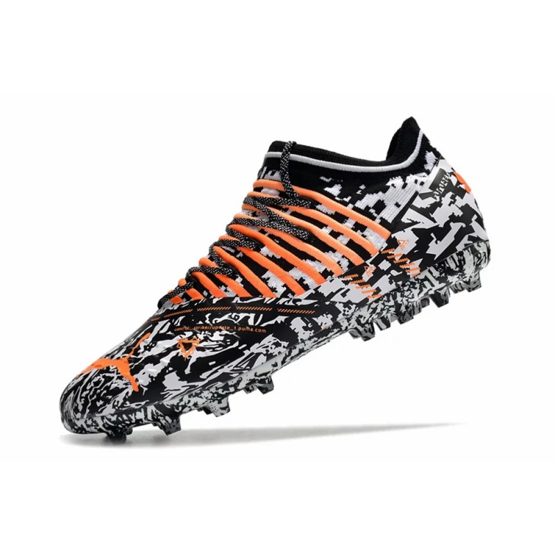 Botas de Fútbol Puma Future Z 1.3 Teazer FG Negro&Blanco&Naranja (#39~#45)
