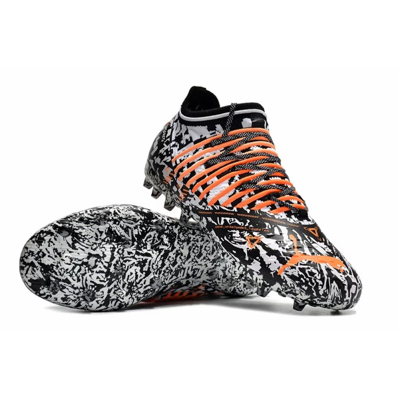 Botas de Fútbol Puma Future Z 1.3 Teazer FG Negro&Blanco&Naranja (#39~#45)