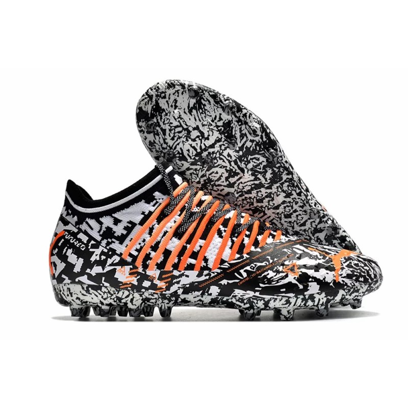 Botas de Fútbol Puma Future Z 1.3 Teazer FG Negro&Blanco&Naranja (#39~#45)